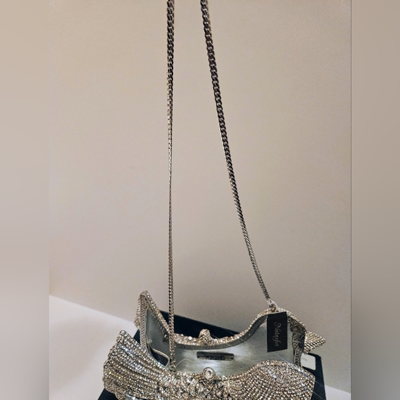 Natasha Crystal Rhinestone Embellished Evening Bag - Picture 7 of 12